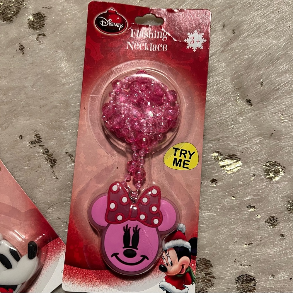 Disney Flashing Necklaces - Red and Pink - Picture 3 of 5